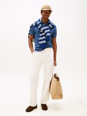 blue 1985 slim fit polo shirt for men tommy hilfiger
