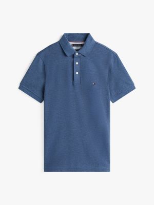 polo ajusté 1985 collection bleu pour hommes tommy hilfiger