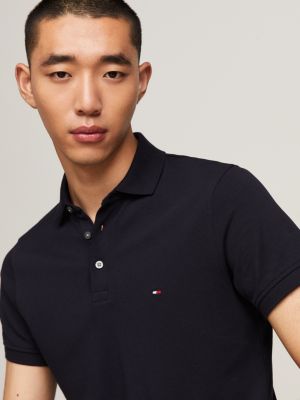 blue 1985 collection slim fit polo shirt for men tommy hilfiger