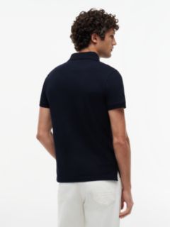 1985 Slim Fit Pique Polo Shirt — Blue 4