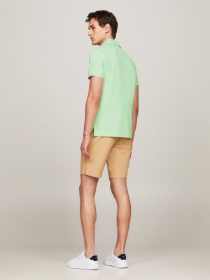 green 1985 collection slim fit polo for men tommy hilfiger