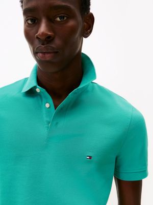 green 1985 collection slim fit polo shirt for men tommy hilfiger