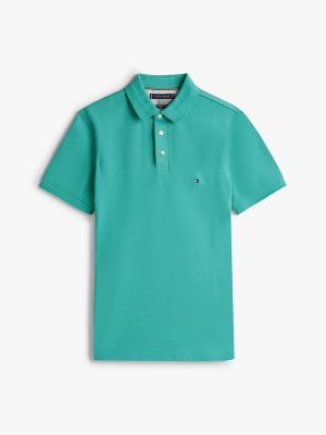 green 1985 collection slim fit polo shirt for men tommy hilfiger