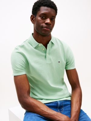 green 1985 collection slim fit polo shirt for men tommy hilfiger