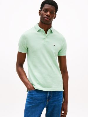 green 1985 collection slim fit polo shirt for men tommy hilfiger