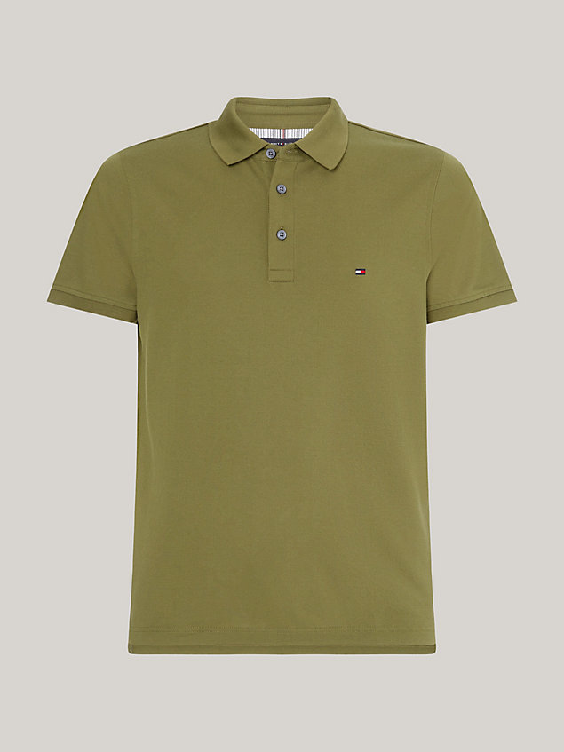 green 1985 collection slim fit polo for men tommy hilfiger