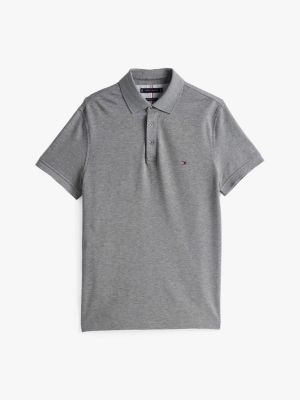 grey 1985 collection slim fit polo shirt for men tommy hilfiger