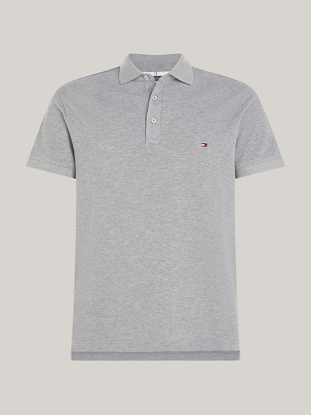 HEATHER MEDIUM GREY 1985 Collection Slim Fit Pique Polo for men TOMMY HILFIGER