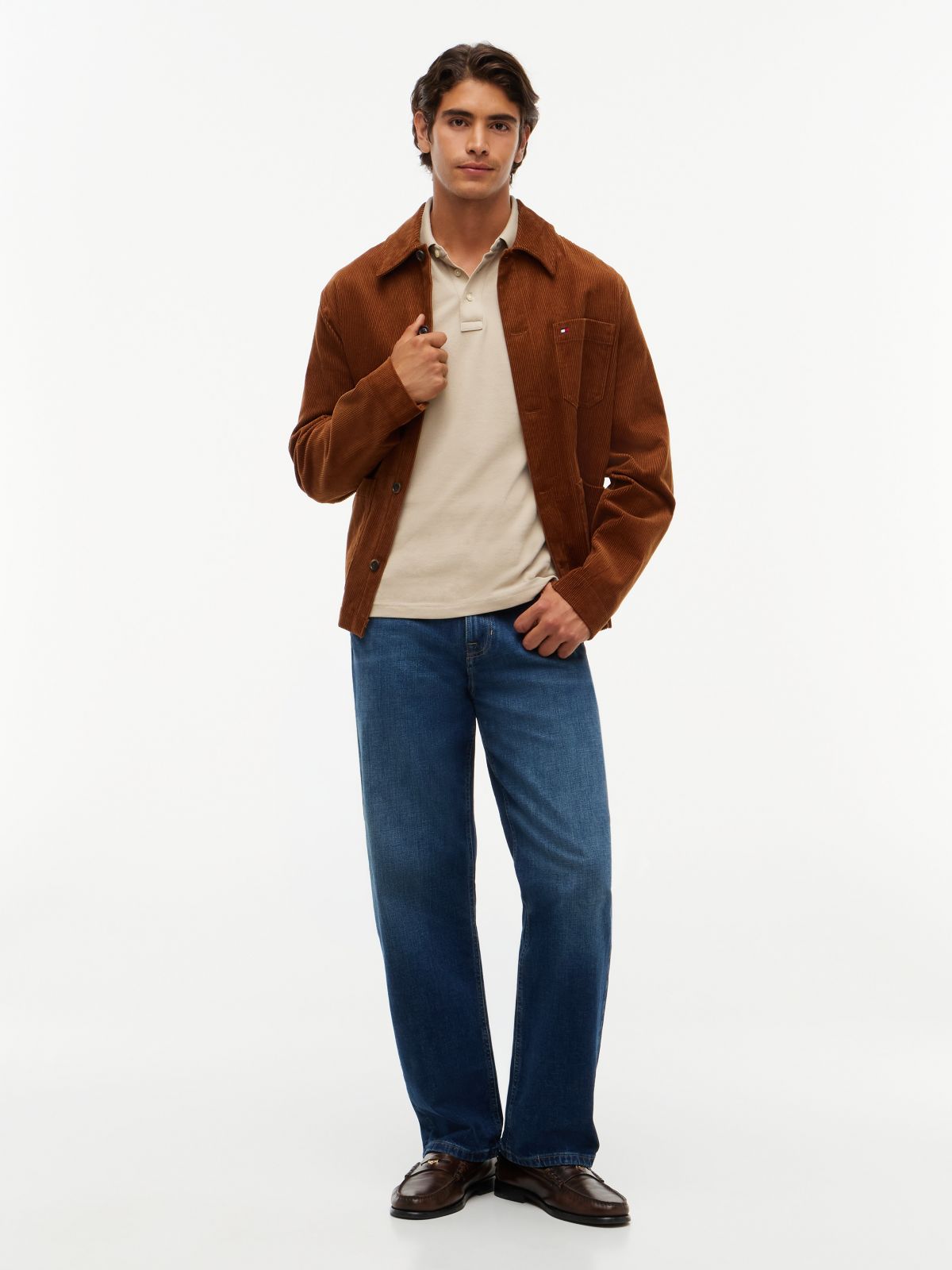 1985 Slim Fit Pique Polo Shirt — Khaki