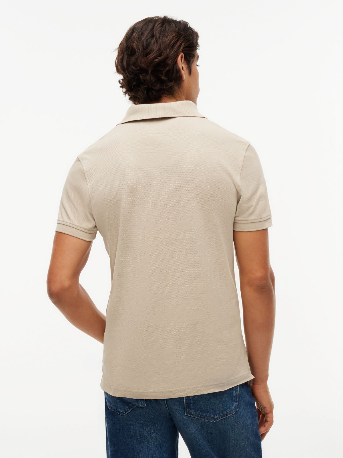 1985 Slim Fit Pique Polo Shirt — Khaki