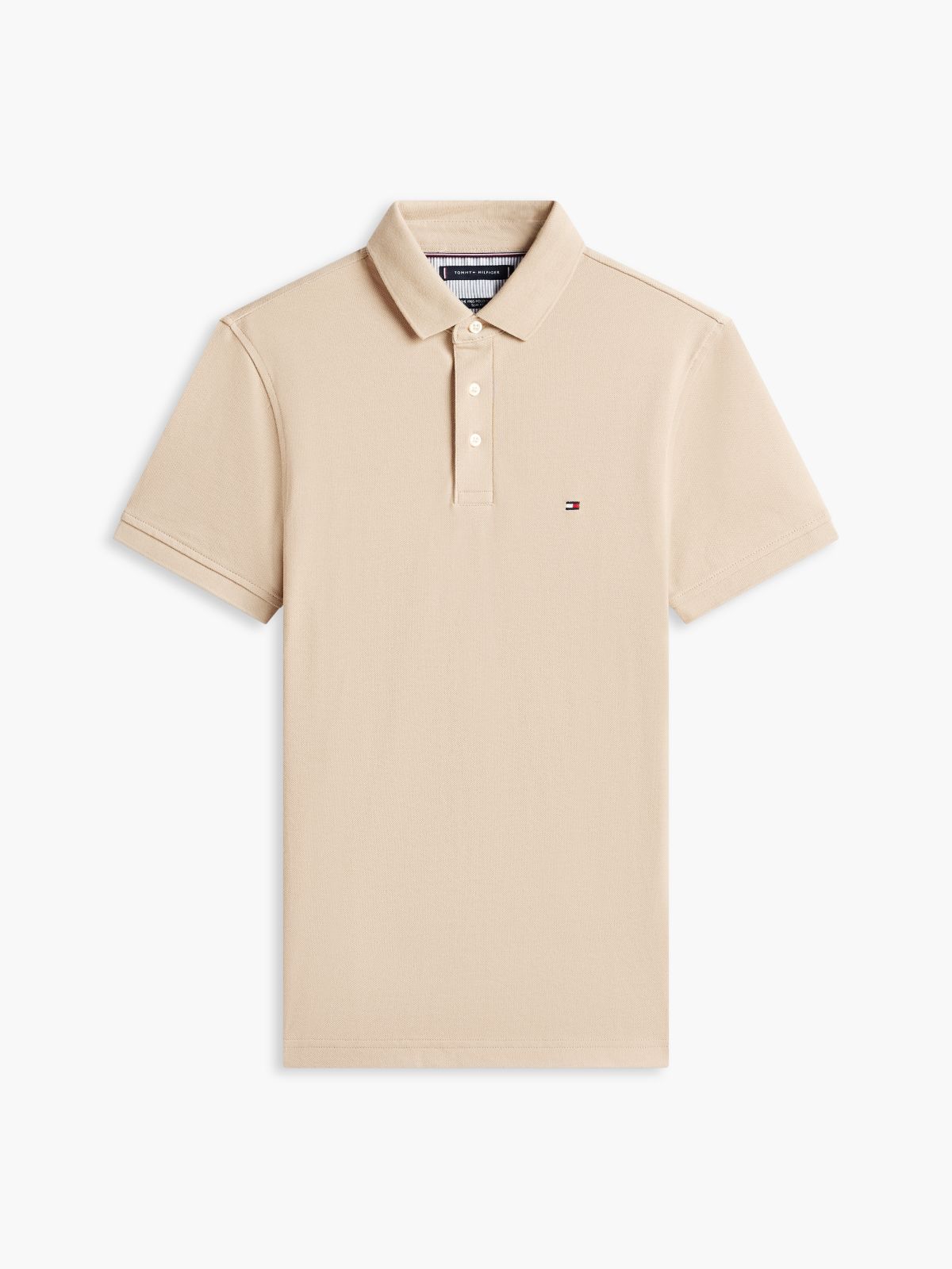 1985 Slim Fit Pique Polo Shirt — Khaki
