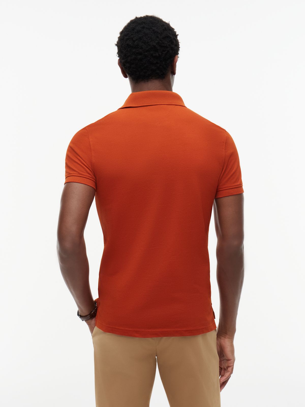 1985 Slim Fit Pique Polo Shirt — Orange