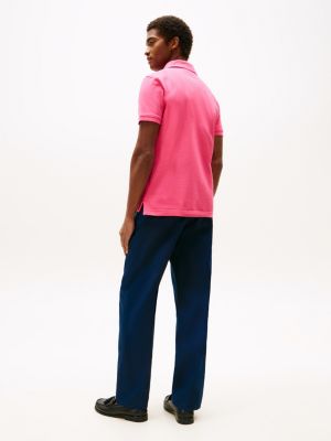 weinrote 1985 slim fit poloshirt für herren - tommy hilfiger