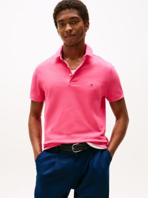 burgundy 1985 slim fit poloshirt für herren - tommy hilfiger