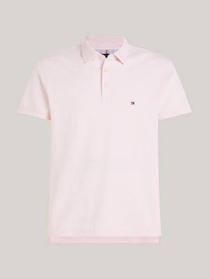 pink 1985 collection slim fit polo shirt for men tommy hilfiger