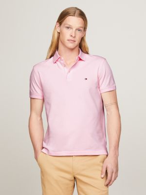 1985 Collection Flag Embroidery Regular Polo | Pink | Tommy Hilfiger | Poloshirts