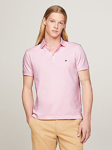 1985 Collection Flag Embroidery Regular Polo | Pink | Tommy Hilfiger