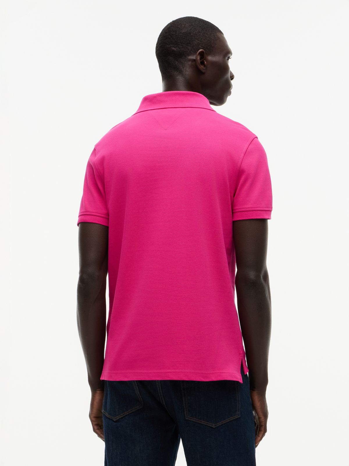1985 Slim Fit Pique Polo Shirt — Pink