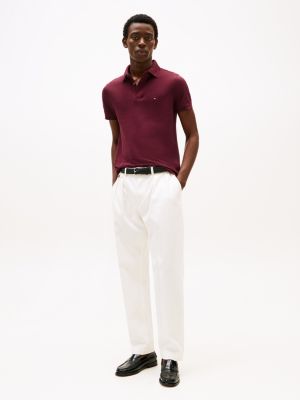 red 1985 slim fit polo shirt for men tommy hilfiger