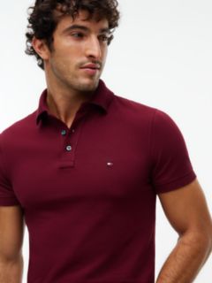 1985 Slim Fit Pique Polo Shirt — Red 3