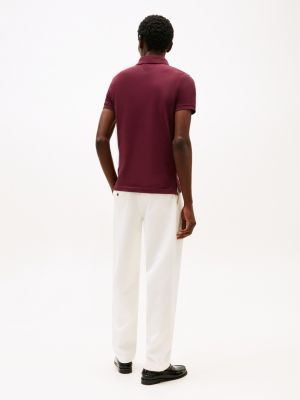 red 1985 slim fit polo shirt for men tommy hilfiger