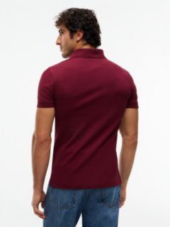 1985 Slim Fit Pique Polo Shirt — Red 5