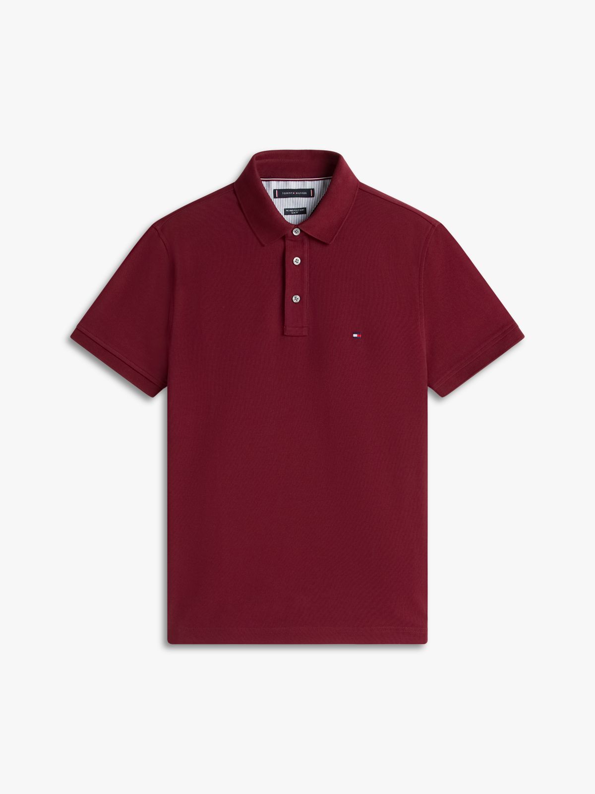 1985 Slim Fit Pique Polo Shirt — Red