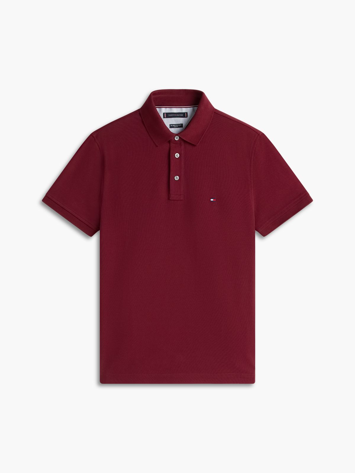 1985 Slim Fit Pique Polo Shirt — Red