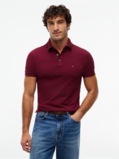 1985 Slim Fit Pique Polo Shirt — Red 1