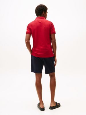 red 1985 collection slim fit polo shirt for men tommy hilfiger