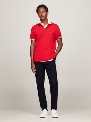 1985 Collection Flag Polo Slim Red Hilfiger Embroidery Tommy | 