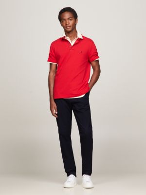 1985 Collection Flag Hilfiger Embroidery Polo Red | Tommy Slim 