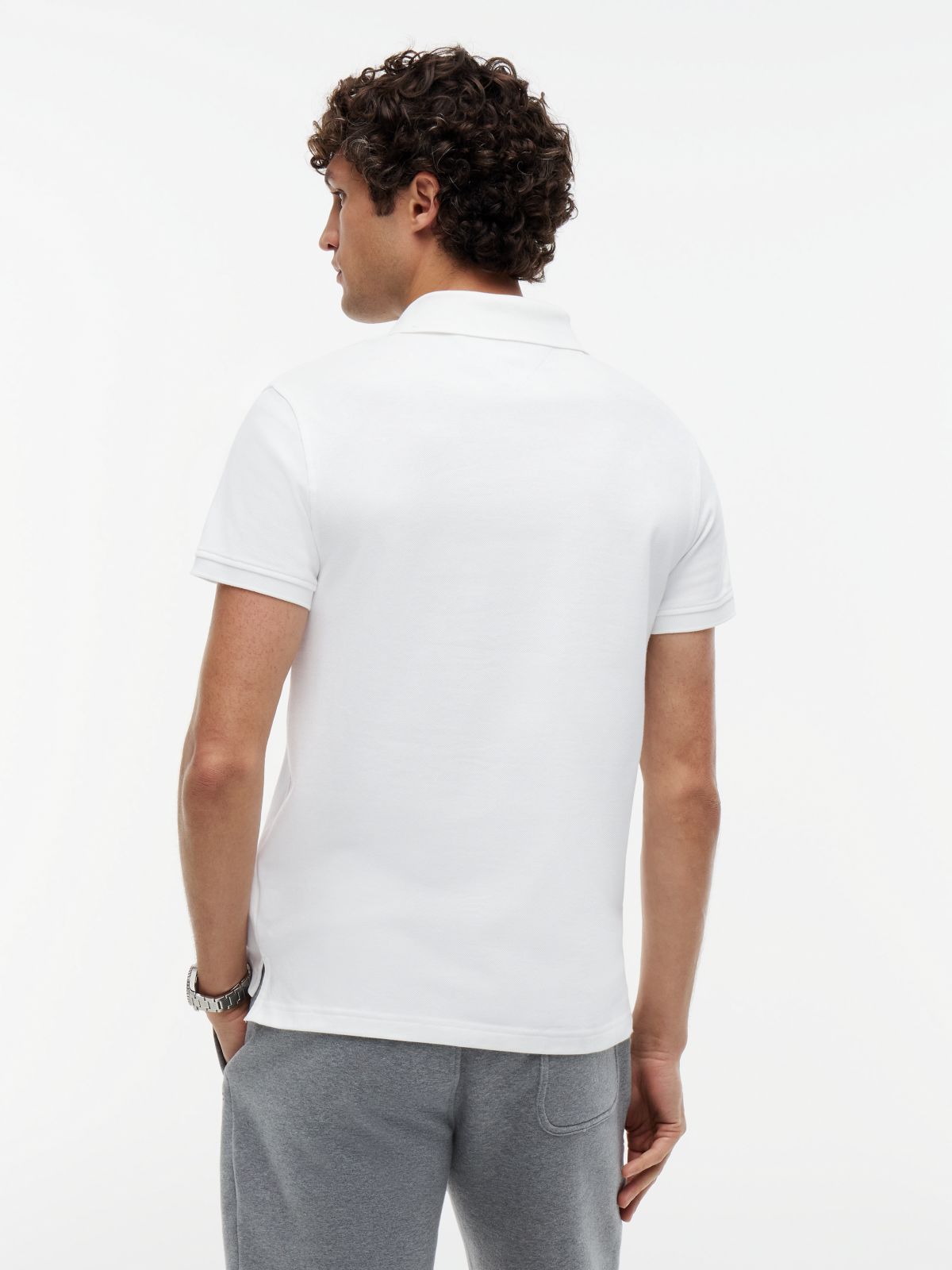 1985 Slim Fit Pique Polo Shirt — White