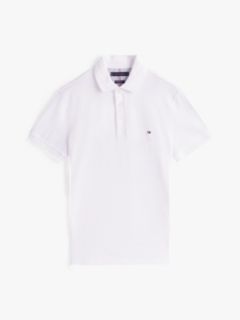 1985 Slim Fit Pique Polo Shirt — White 5