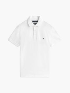 1985 Slim Fit Pique Polo Shirt — White 6