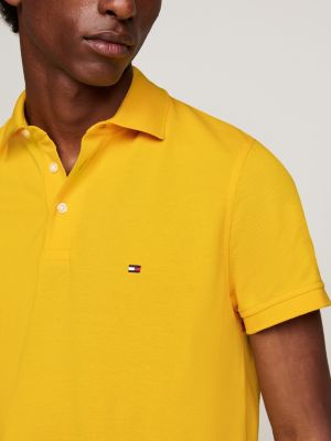 polo 1985 collection slim fit giallo da uomini tommy hilfiger