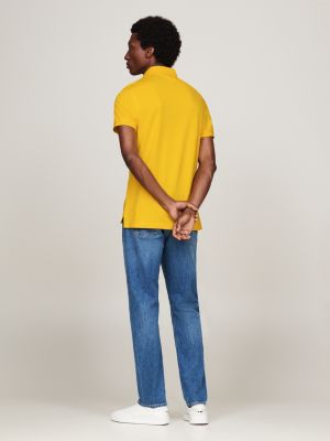 polo 1985 collection slim fit giallo da uomini tommy hilfiger