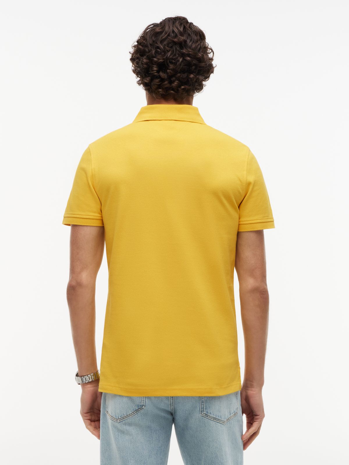1985 Slim Fit Pique Polo Shirt — Yellow