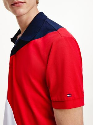 Polo S Cvetovymi Blokami Sinij Tommy Hilfiger