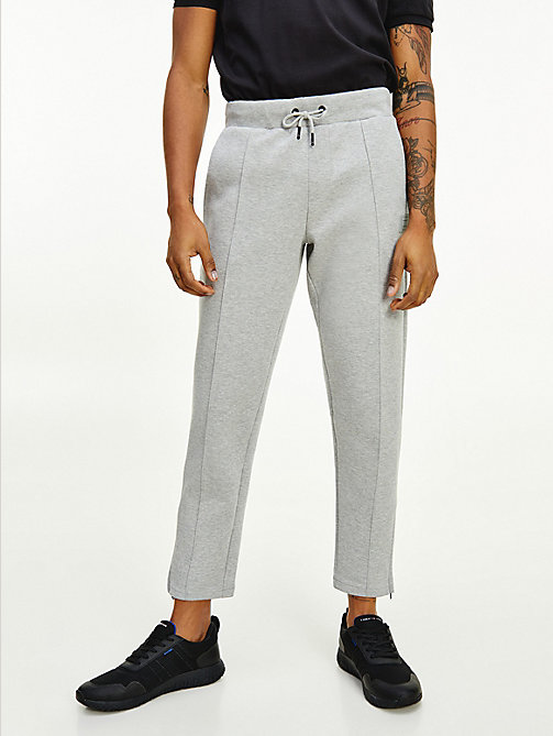 grey th signature joggers for men tommy hilfiger