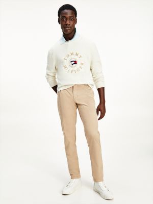 Creatie rol vezel TH Flex Tapered Garment Dyed Trousers | BEIGE | Tommy Hilfiger