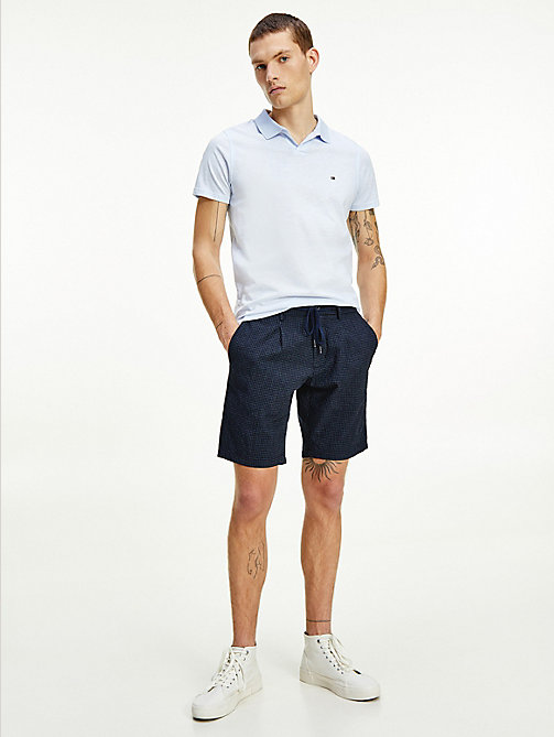 blue brooklyn gingham seersucker shorts for men tommy hilfiger