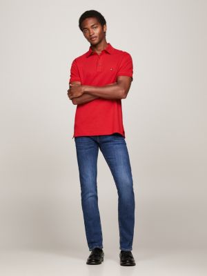 denim bleecker slim th flex jeans mit fade-effekt für herren - tommy hilfiger