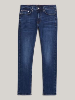 denim bleecker slim th flex jeans mit fade-effekt für herren - tommy hilfiger