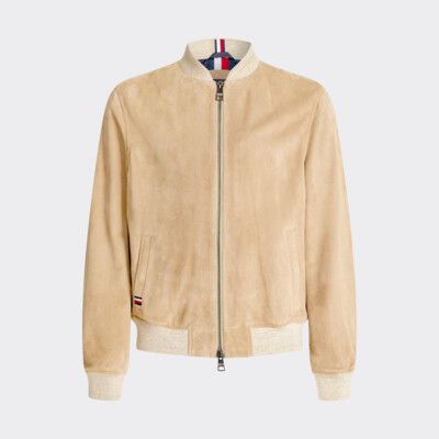 tommy hilfiger suede bomber jacket