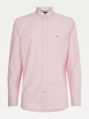tommy hilfiger pink mens shirt