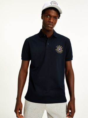 Polo Tommy Icons S Vyshitym Logotipom Sinij Tommy Hilfiger