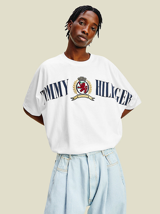 Organic Cotton Jersey Crest T-Shirt | WHITE | Tommy Hilfiger