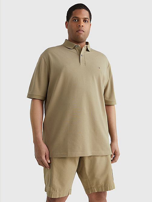 brown plus 1985 collection th flex polo for men tommy hilfiger