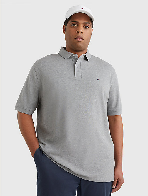 grey plus 1985 collection th flex polo for men tommy hilfiger